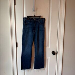 MOTHER Women's Blue Ankle & Cropped Jeans